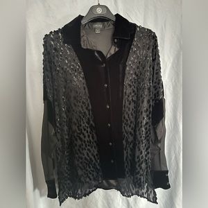 Collared button up long sleeve